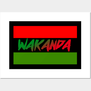 Wakandan Flag Posters and Art